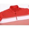 image:imageAlex Vando Mens Long Sleeve Zipper Golf Shirts Color Block Texture Polo Shirt for MenRed 171