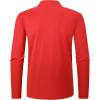 image:imageAlex Vando Mens Long Sleeve Zipper Golf Shirts Color Block Texture Polo Shirt for MenRed 171