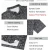 image:imageAlex Vando Mens Printed Golf Shirt Cooling Performance Short Sleeve Stretch Dress Polo Shirts MenBlack Paisley