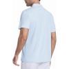 image:imageAlex Vando Mens Printed Golf Shirt Cooling Performance Short Sleeve Stretch Dress Polo Shirts MenBlue Diamond