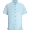 image:imageAlex Vando Mens Waffle Knit 2Piece Set Short Sleeve Camp Collar Shirt amp Drawstring Shorts Casual Summer OutfitBlue Line