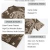image:imageAlex Vando Mens Waffle Knit 2Piece Set Short Sleeve Camp Collar Shirt amp Drawstring Shorts Casual Summer OutfitBrown Leaf