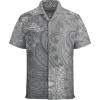 image:imageAlex Vando Mens Waffle Knit 2Piece Set Short Sleeve Camp Collar Shirt amp Drawstring Shorts Casual Summer OutfitGrey Paisley