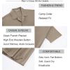 image:imageAlex Vando Mens Waffle Knit 2Piece Set Short Sleeve Camp Collar Shirt amp Drawstring Shorts Casual Summer OutfitKhaki