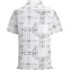 image:imageAlex Vando Mens Waffle Knit 2Piece Set Short Sleeve Camp Collar Shirt amp Drawstring Shorts Casual Summer OutfitWhite Line