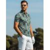 image:imageAlex Vando Mens Golf Shirts Moisture Wicking QuickDry Short Sleeve Casual Print Collared Polo Shirts for MenArmycamouflage