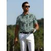image:imageAlex Vando Mens Golf Shirts Moisture Wicking QuickDry Short Sleeve Casual Print Collared Polo Shirts for MenArmycamouflage