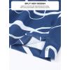 image:imageAlex Vando Mens Golf Shirts Moisture Wicking QuickDry Short Sleeve Casual Print Collared Polo Shirts for MenDarkbluewhiteline