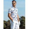 image:imageAlex Vando Mens Golf Shirts Moisture Wicking QuickDry Short Sleeve Casual Print Collared Polo Shirts for MenSmogbluesplash