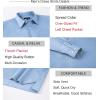 image:imageAlex Vando Mens Oversized Dress Shirts Solid Color Long Sleeve Silky Cotton Boxy Casual ShirtBlue