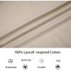 image:imageAlex Vando Mens Oversized Dress Shirts Solid Color Long Sleeve Silky Cotton Boxy Casual ShirtKhaki