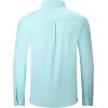 image:imageAlex Vando Mens Oversized Dress Shirts Solid Color Long Sleeve Silky Cotton Boxy Casual ShirtMint