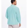 image:imageAlex Vando Mens Oversized Dress Shirts Solid Color Long Sleeve Silky Cotton Boxy Casual ShirtMint