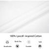 image:imageAlex Vando Mens Oversized Dress Shirts Solid Color Long Sleeve Silky Cotton Boxy Casual ShirtWhite