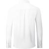 image:imageAlex Vando Mens Oversized Dress Shirts Solid Color Long Sleeve Silky Cotton Boxy Casual ShirtWhite