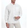 image:imageAlex Vando Mens Oversized Dress Shirts Solid Color Long Sleeve Silky Cotton Boxy Casual ShirtWhite