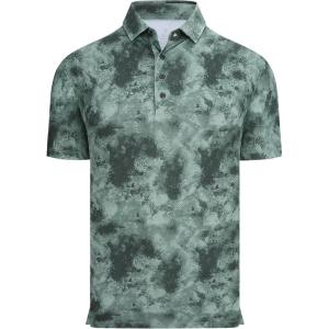 image:imageAlex Vando Mens Golf Shirts Moisture Wicking QuickDry Short Sleeve Casual Print Collared Polo Shirts for MenArmycamouflage