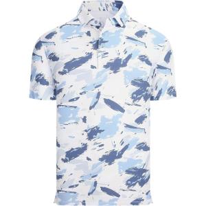 image:imageAlex Vando Mens Golf Shirts Moisture Wicking QuickDry Short Sleeve Casual Print Collared Polo Shirts for MenSmogbluesplash