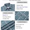 image:imageAlex Vando Boys Button Down Shirts Short Sleeve Wrinkle Free 4Way Stretch Print Casual Shirt13 Dustyblue White