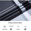 image:imageAlex Vando Boys Button Down Shirts Short Sleeve Wrinkle Free 4Way Stretch Print Casual ShirtBlackGrey