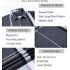 image:imageAlex Vando Boys Button Down Shirts Short Sleeve Wrinkle Free 4Way Stretch Print Casual ShirtBlackGrey