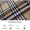 image:imageAlex Vando Boys Button Down Shirts Short Sleeve Wrinkle Free 4Way Stretch Print Casual ShirtBorwnWhite