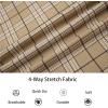 image:imageAlex Vando Boys Button Down Shirts Short Sleeve Wrinkle Free 4Way Stretch Print Casual ShirtKhaki