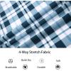 image:imageAlex Vando Boys Button Down Shirts Short Sleeve Wrinkle Free 4Way Stretch Print Casual ShirtNavy White