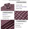 image:imageAlex Vando Boys Button Down Shirts Short Sleeve Wrinkle Free 4Way Stretch Print Casual ShirtRedBlack