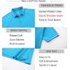 image:imageAlex Vando Mens Golf Shirt Moisture Wicking QuickDry Short Sleeve Casual Polo Shirts for MenAqua 189