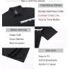 image:imageAlex Vando Mens Golf Shirt Moisture Wicking QuickDry Short Sleeve Casual Polo Shirts for MenBlack Pique