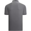 image:imageAlex Vando Mens Golf Shirt Moisture Wicking QuickDry Short Sleeve Casual Polo Shirts for MenDk Grey 188