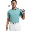 image:imageAlex Vando Mens Golf Shirt Moisture Wicking QuickDry Short Sleeve Casual Polo Shirts for MenGreen 189