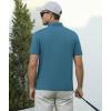 image:imageAlex Vando Mens Golf Shirt Moisture Wicking QuickDry Short Sleeve Casual Polo Shirts for MenTeal Pique