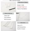 image:imageAlex Vando Mens Golf Shirt Moisture Wicking QuickDry Short Sleeve Casual Polo Shirts for MenWhite Pique