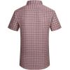 image:imageAlex Vando Mens Button Down Shirts Wrinkle Free 4Way Stretch Short Sleeve Business Casual Shirt744 Orange