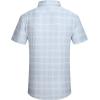 image:imageAlex Vando Mens Button Down Shirts Wrinkle Free 4Way Stretch Short Sleeve Business Casual ShirtBlue Square
