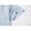 image:imageAlex Vando Mens Button Down Shirts Wrinkle Free 4Way Stretch Short Sleeve Business Casual ShirtBlue Square