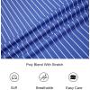 image:imageAlex Vando Mens Button Down Shirts Wrinkle Free 4Way Stretch Short Sleeve Business Casual ShirtBlue Stripe