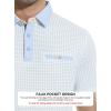 image:imageAlex Vando Mens Golf Shirts Moisture Wicking QuickDry Short Sleeve Print Performance Polo Shirts for MenBluediamonddots