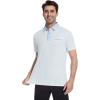 image:imageAlex Vando Mens Golf Shirts Moisture Wicking QuickDry Short Sleeve Print Performance Polo Shirts for MenBluediamonddots