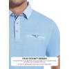 image:imageAlex Vando Mens Golf Shirts Moisture Wicking QuickDry Short Sleeve Print Performance Polo Shirts for MenBluedotwhite