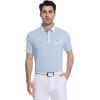 image:imageAlex Vando Mens Golf Shirts Moisture Wicking QuickDry Short Sleeve Print Performance Polo Shirts for MenBlueoval