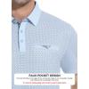 image:imageAlex Vando Mens Golf Shirts Moisture Wicking QuickDry Short Sleeve Print Performance Polo Shirts for MenBlueoval