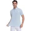 image:imageAlex Vando Mens Golf Shirts Moisture Wicking QuickDry Short Sleeve Print Performance Polo Shirts for MenBlueoval
