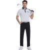 image:imageAlex Vando Mens Golf Shirts Moisture Wicking QuickDry Short Sleeve Print Performance Polo Shirts for MenHexagonbluedot