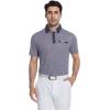 image:imageAlex Vando Mens Golf Shirts Moisture Wicking QuickDry Short Sleeve Print Performance Polo Shirts for MenNavycircles