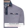 image:imageAlex Vando Mens Golf Shirts Moisture Wicking QuickDry Short Sleeve Print Performance Polo Shirts for MenNavycircles