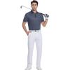 image:imageAlex Vando Mens Golf Shirts Moisture Wicking QuickDry Short Sleeve Print Performance Polo Shirts for MenNavygeometry