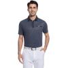 image:imageAlex Vando Mens Golf Shirts Moisture Wicking QuickDry Short Sleeve Print Performance Polo Shirts for MenNavygeometry